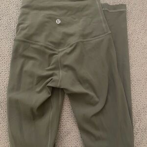 Lululemon High-Rise Olive Green Leggings